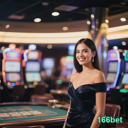 Imagem do site 166bet com destaque para jogos de cassino e ambiente animado