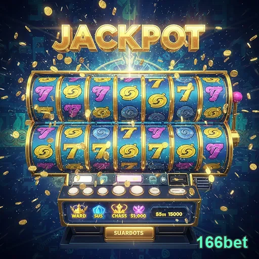 Imagem promocional de caça-níqueis no 166bet, destacando variedade de jogos de slots.