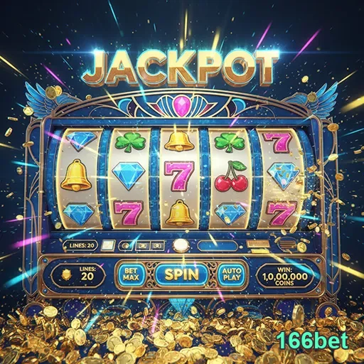 Imagem de slots de cassino no 166bet, destaque para jogos de caça-níqueis variados