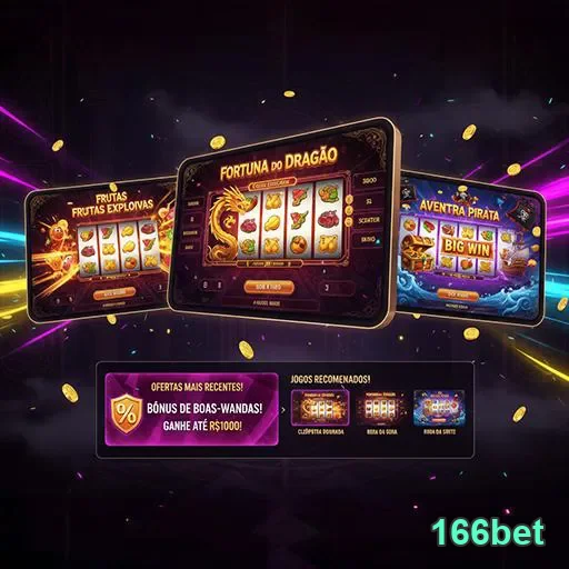 Imagem promocional do site 166bet destacando apostas esportivas e cassino online na página inicial.